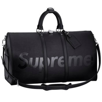 Дорожная черная сумка SupremexLV 7067-1