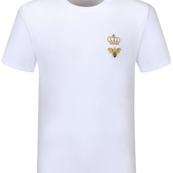 Белая футболка мужская с вышивкой Dolce & Gabbana 25714-1