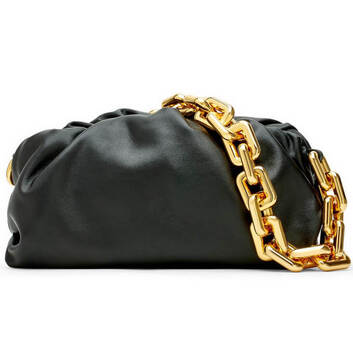 Кожаная сумка на крупной цепочке Bottega Veneta 16309