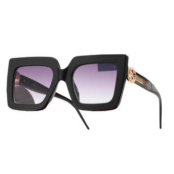 Широкие оригинальные очки от солнца 26214