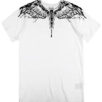 Мужская футболка "Черные крылья" Marcelo Burlon 9728-1