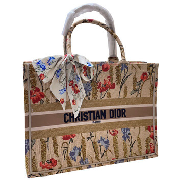 Текстильная сумка с бантом и принтом Dior 26362