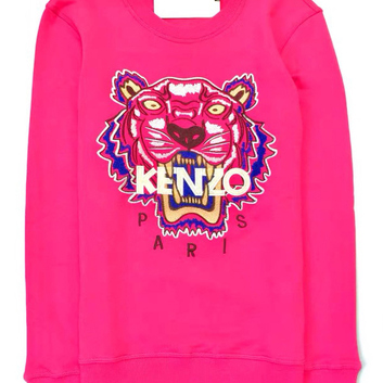 Малиновый свитшот с вышивкой KENZO 26364