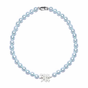 Нежно-голубое ожерелье из жемчужин 26411