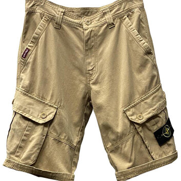 Шорты с отворотами и карманами Stone Island 26456