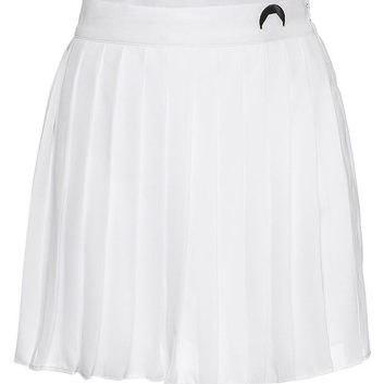 Легкая женская теннисная белая юбка в складку 25968-1