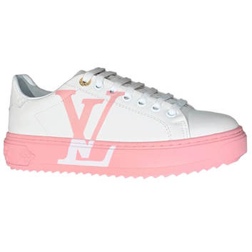Белые кроссовки с розовой подошвой Louis Vuitton 25790-1