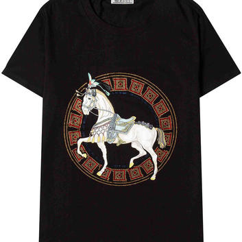 Красивая футболка с лошадью Hermes 26593