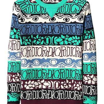 Мужской яркий полосатый свитер Dior 20573-1