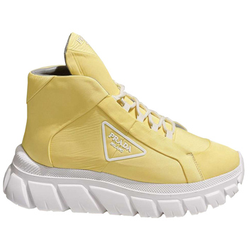 Желтые высокие кроссовки Prada 26635
