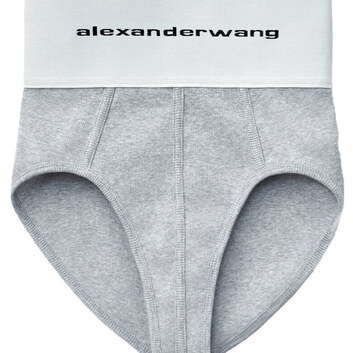 Высокие трусы на широкой резинке Alexander Wang 26676