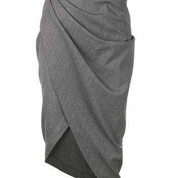 Асимметричная юбка с драпировкой Helmut Lang 26679