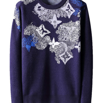 Мужской свитер с рисунком Louis Vuitton 26728