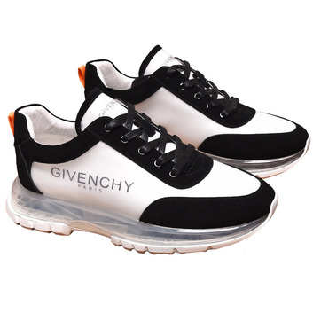 Бело-черные кроссовки из кожи Givenchy 26782