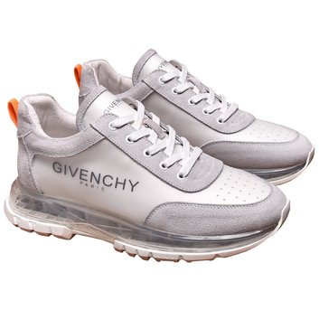 Бело-серые кожаные кроссовки Givenchy 26783