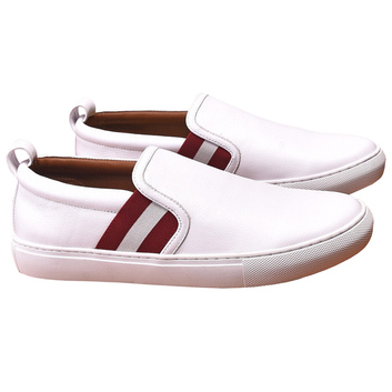 Белые слипоны с цветной резинкой BALLY 26813