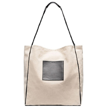 Вместительная сумка-шоппер из ткани Jil Sander 26907
