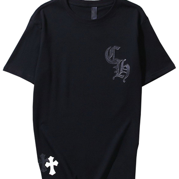 Футболка хлопковая черная Chrome Hearts 26960