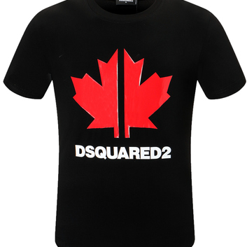 Футболка хлопковая “Красный лист” Dsquared2 27058