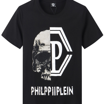 Натуральная футболка со стразами Philipp Plein 27196