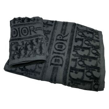 Комплект махровых полотенец черный Dior 27266