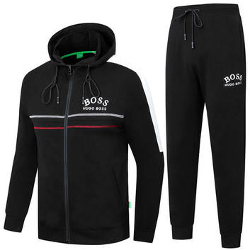 Спортивный черный костюм Hugo Boss 25027-1