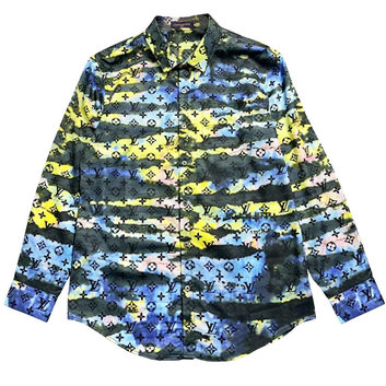 Рубашка мужская с принтом Louis Vuitton 27444