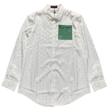Рубашка с зеленым карманом Louis Vuitton 27461