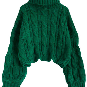 Объемный вязаный свитер oversize 27577