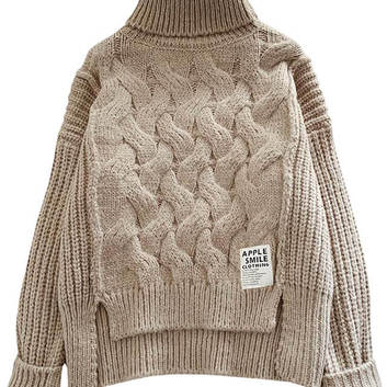 Теплый свитер с ассиметричной длиной 27578
