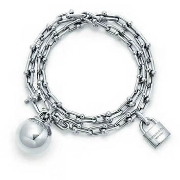 Женский серебристый браслет Tiffany 8415-1