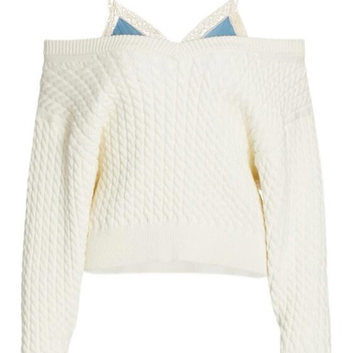 Белый оригинальный свитер Alexander Wang 27626-1