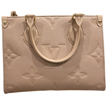Бежевая сумка с тиснением Louis Vuitton 27617
