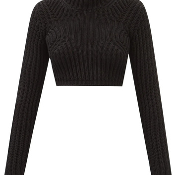 Короткий черный свитер Tom Ford 27666