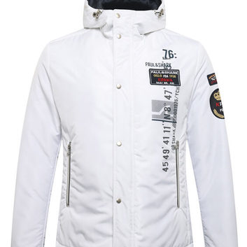 Демисезонная белая мужская куртка Paul&Shark 25023-1