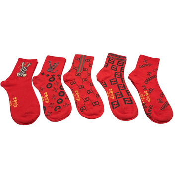 Набор красных носков с лого 5 шт 27818
