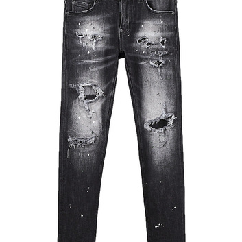 Черные рваные джинсы Dsquared2 27860