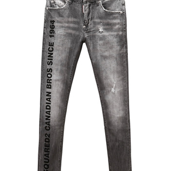 Серые джинсы с надписью Dsquared2 27862