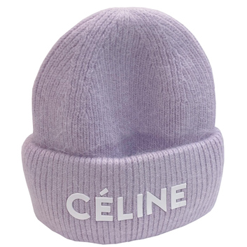 Теплая лиловая шапка Celine 27872