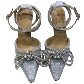 Открытые женские туфли с декором из страз 27878
