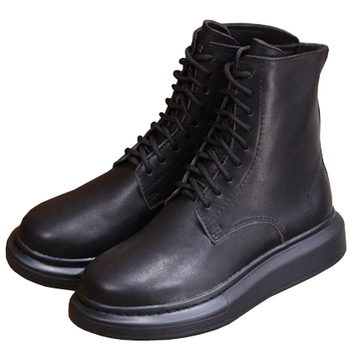 Черные ботинки кожаные Alexander McQueen 27913