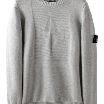 Однотонный свитер с узором Stone Island 27966