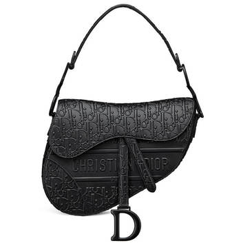 Асимметричная черная сумка из кожи Dior 25168-1