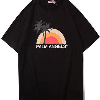 Черная футболка "Пальма" Palm Angels 18052-3