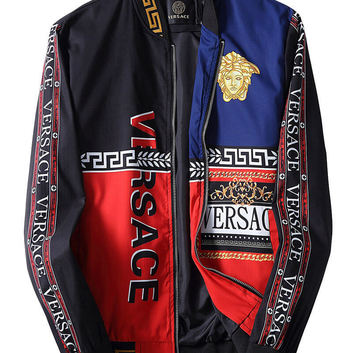 Яркий бомбер с брендовым декором Versace 20742-1