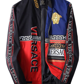 Яркий бомбер с брендовым декором Versace 20742-1