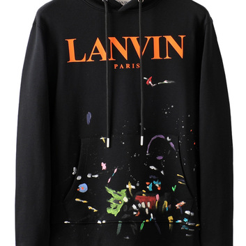 Худи унисекс с рисунком краской LANVIN 28030