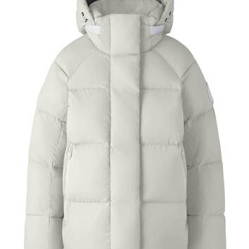 Теплый пуховик белого цвета Canada Goose 28133