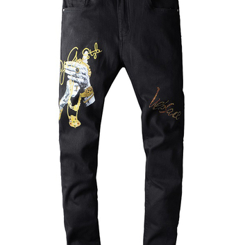 Мужские джинсы с рисунком Versace 28110