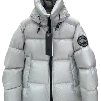 Светло-серый пуховик с лямками Canada Goose 28138